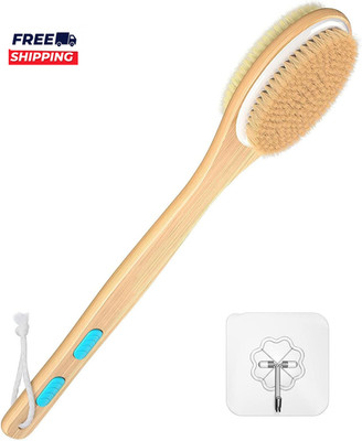 Back Scrubber for Shower  Long Handle Dual-Sided Shower Brush with Soft