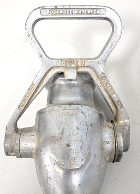 消防ホース　放水ノズル　Rockwood Sprinkler Company Vintage Rockwood Sprinkler Co. Waterfog Fire Nozzle 1-1/2