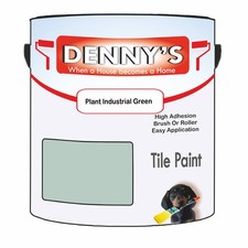 Dennys Tile Bathroom Tile Paint - Plant Industrial Green