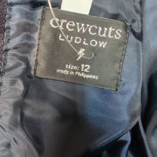 J. Crew Jacket Boys 12 Blue Suit Coat Crewcuts Ludlow Blazer Button Up Preppy - Picture 6 of 12