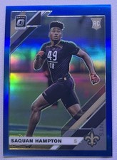 2019 Donruss Optic #138 Saquan Hampton Blue #/150