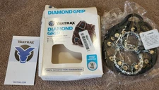 Yaktrax Diamond Grip Foot Traction Shoe Sz Small Black US Mens 5-6 / Womens 5-7