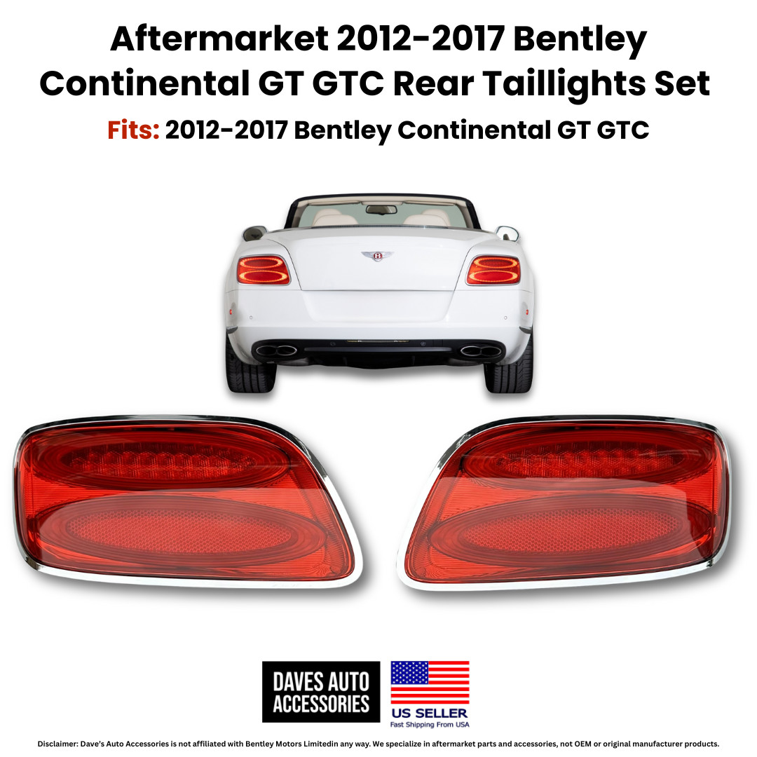 12-17 Bentley Continental GT GTC Taillights Set L R