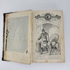 Full Year 1875 Gleason's Monthly Companion Boston MA harcover book bound