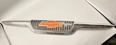 1955 Chevy Hood Bowtie Ornament OEM Front Emblem Task Force Chevrolet
