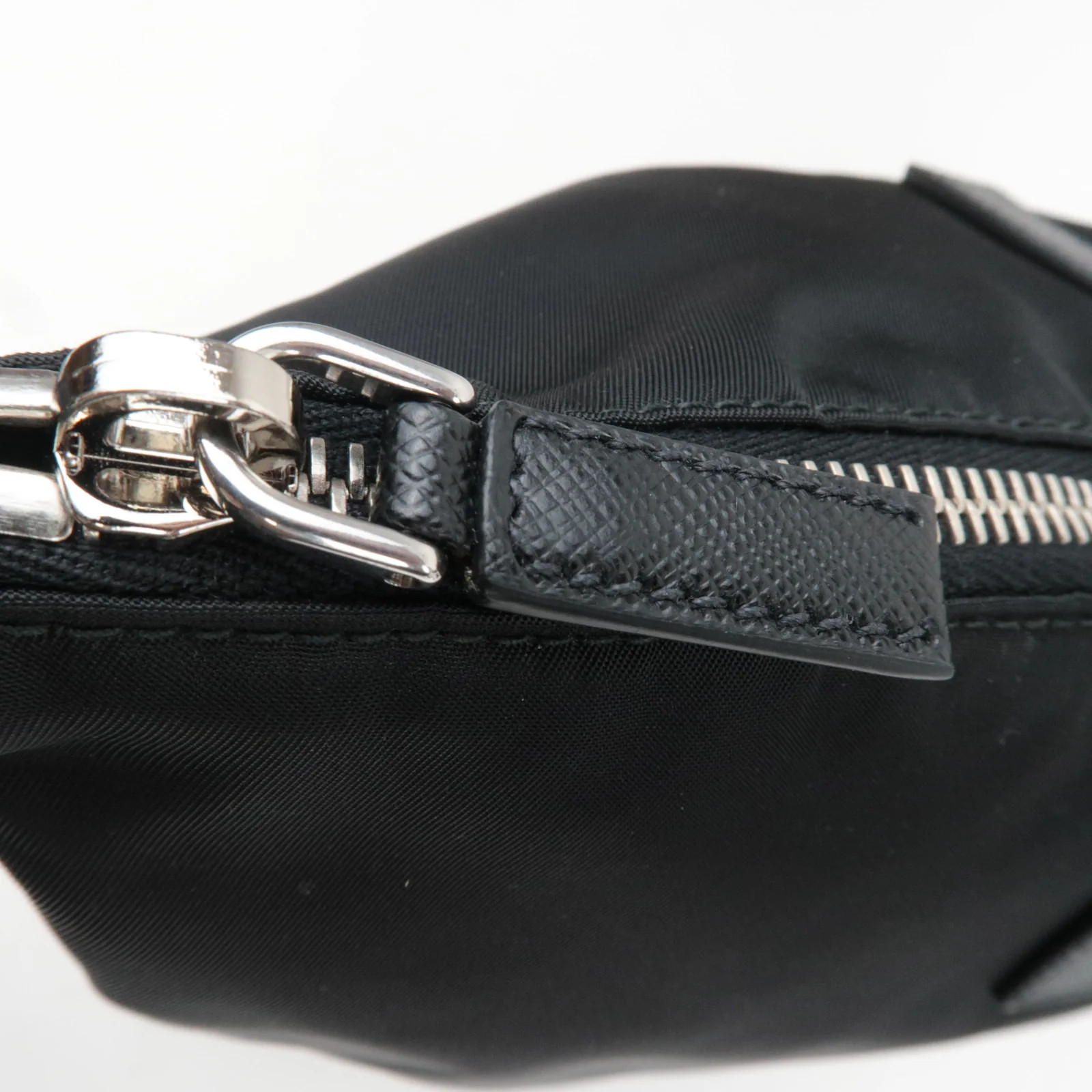 PRADA 2Way Handbag Nylon Leather Black 1BG696 Authentic thumbnail 13