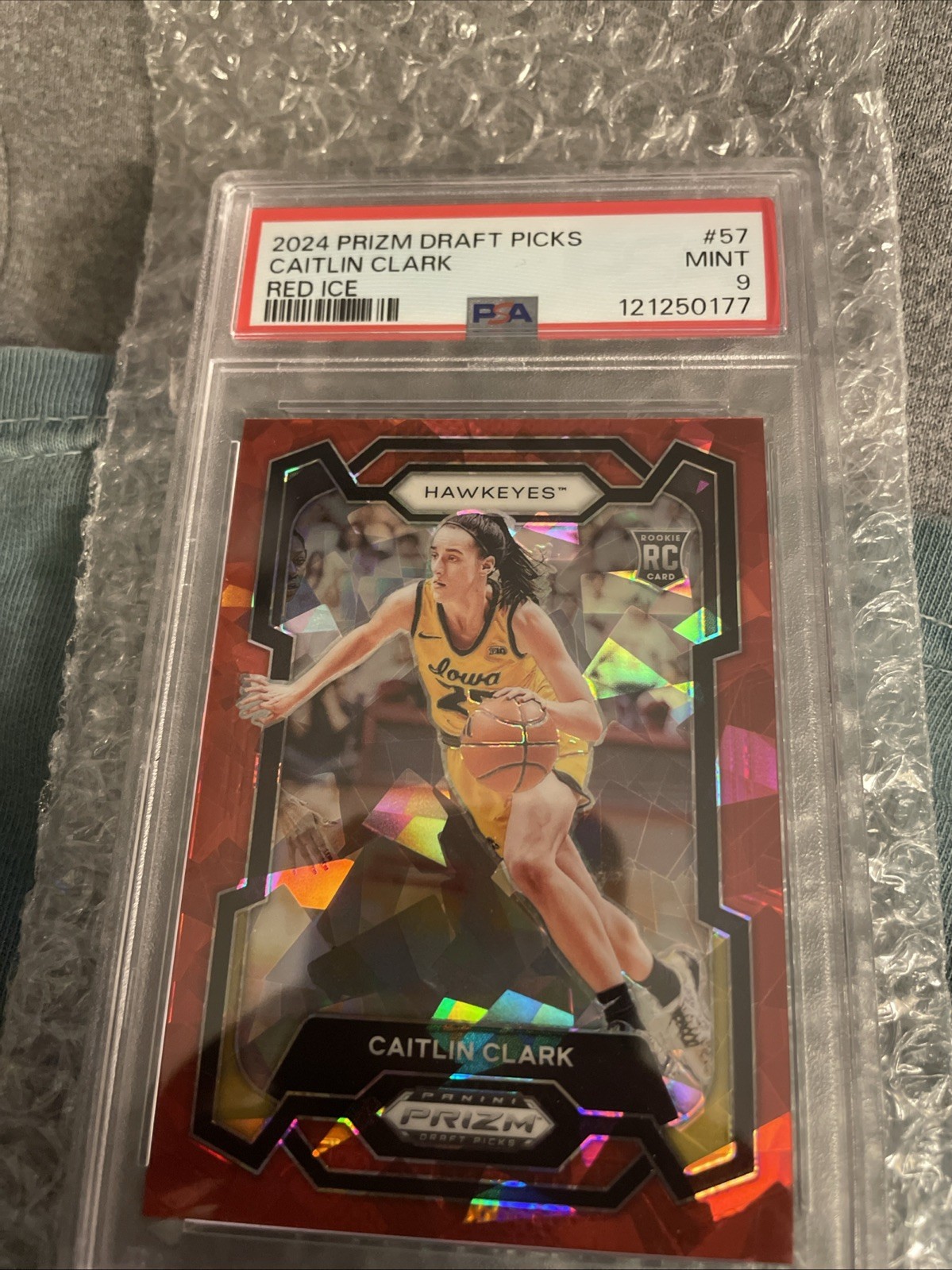 2024-25 Panini Prizm Draft Picks - Caitlin Clark #57 Red Ice Prizm (RC)