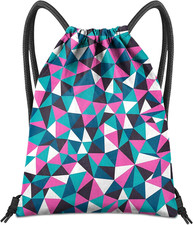 Drawstring Backpack for String Bag Waterproof Cute Sports Beach Swimming Travel