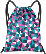 Drawstring Backpack for String Bag Waterproof Cute Sports Beach Swimming Travel 