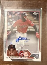 2023 Topps Chrome Update Series - Autographs Andres Gimenez #AC-AG (AU)