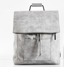 Rosie Pope Highbury Hill Gray Diaper Bag Backpack Vegan Leather NEW