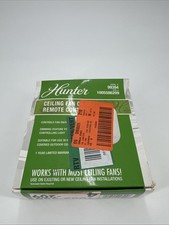Hunter 99394 Universal On/Off Damp Rated Ceiling Fan Remote Control White