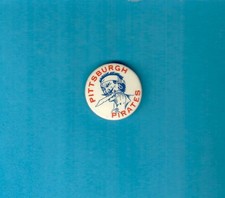 Pittsburgh Pirates Vintage 1950's Pin-Back Button - Knife in Mouth - Beautiful