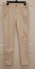 Ann Taylor LOFT Curvy Skinny Corduroy Jeans Women's Size 29 / 8 Ivory