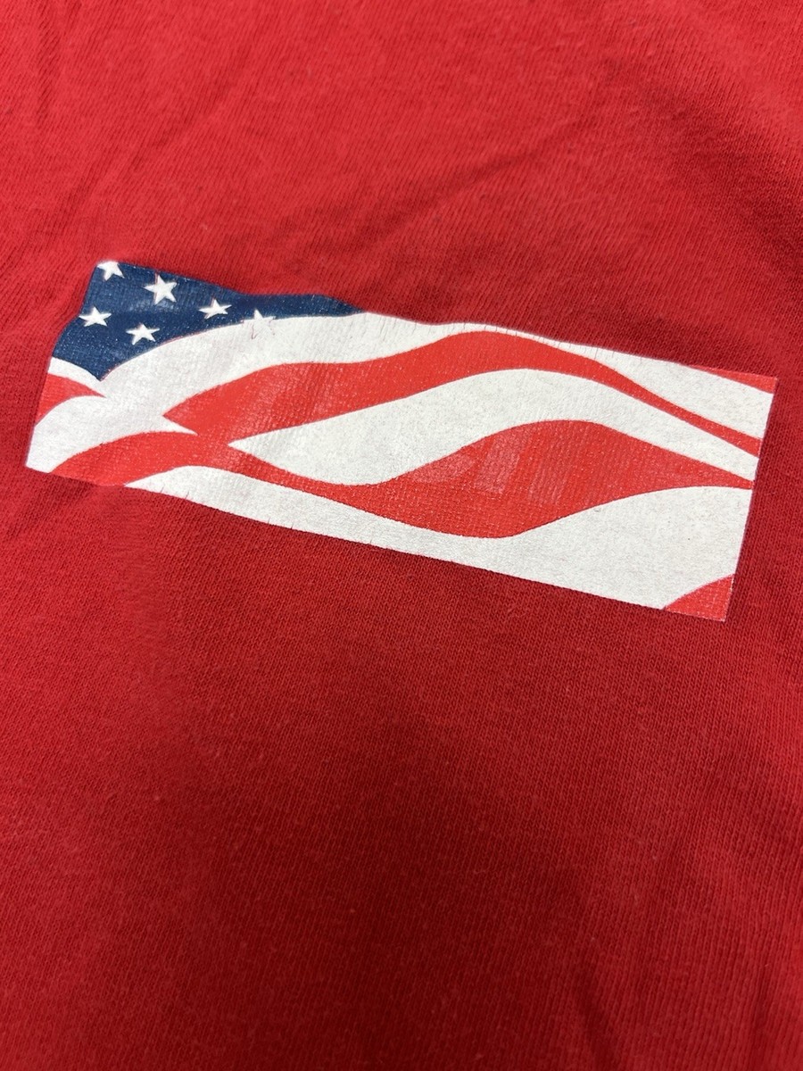2001 FW01 Supreme Patriot Box Logo Tee American Flag Red XL | eBay