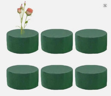 Round Floral Foam Blocks Green for Flower Arrangements 6pcs