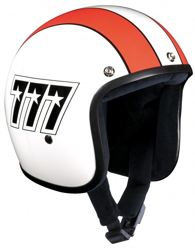 Motorrad Jet Helm Bandit 777 (Ohne Ece) Farbe: Weiß/Orange/Schwarz GrößE: Xl (61-image