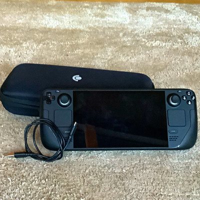Valve Steam Deck Handheld System Console Black, Wi-Fi, USB-C w/ Case & Cable