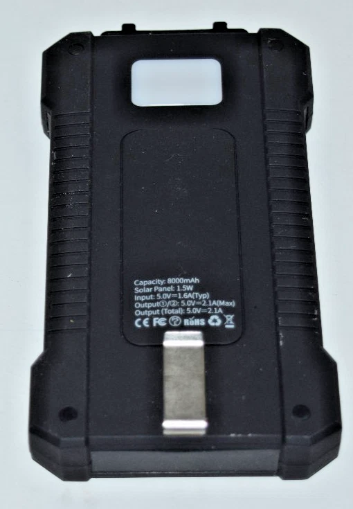Carregador de banco de energia solar 4Patriots 8000mAh: testado solar 10/2025 - Imagem 2 de 4