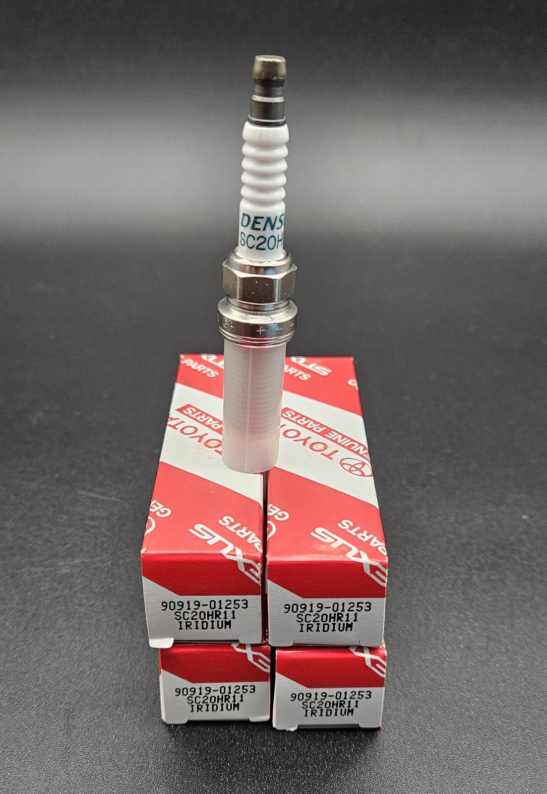 OEM Toyota/Lexus 90919-01253 SC20HR11 Iridium Spark Plug - Set of 4 - New In Box