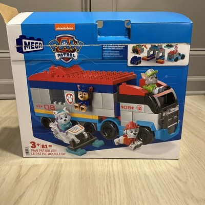 PAW PATROL Paw Patroller Mega Blok Complete Set 2 in 1 Chase Marshall Rocky