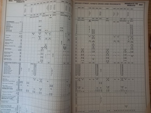 British Railways Eastern Region Working Timetable King's Cross Suburban District - Bild 5 von 6