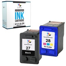 Black Color CMYi Ink Cartridges Lot for HP 27 28 for DeskJet Fax PSC
