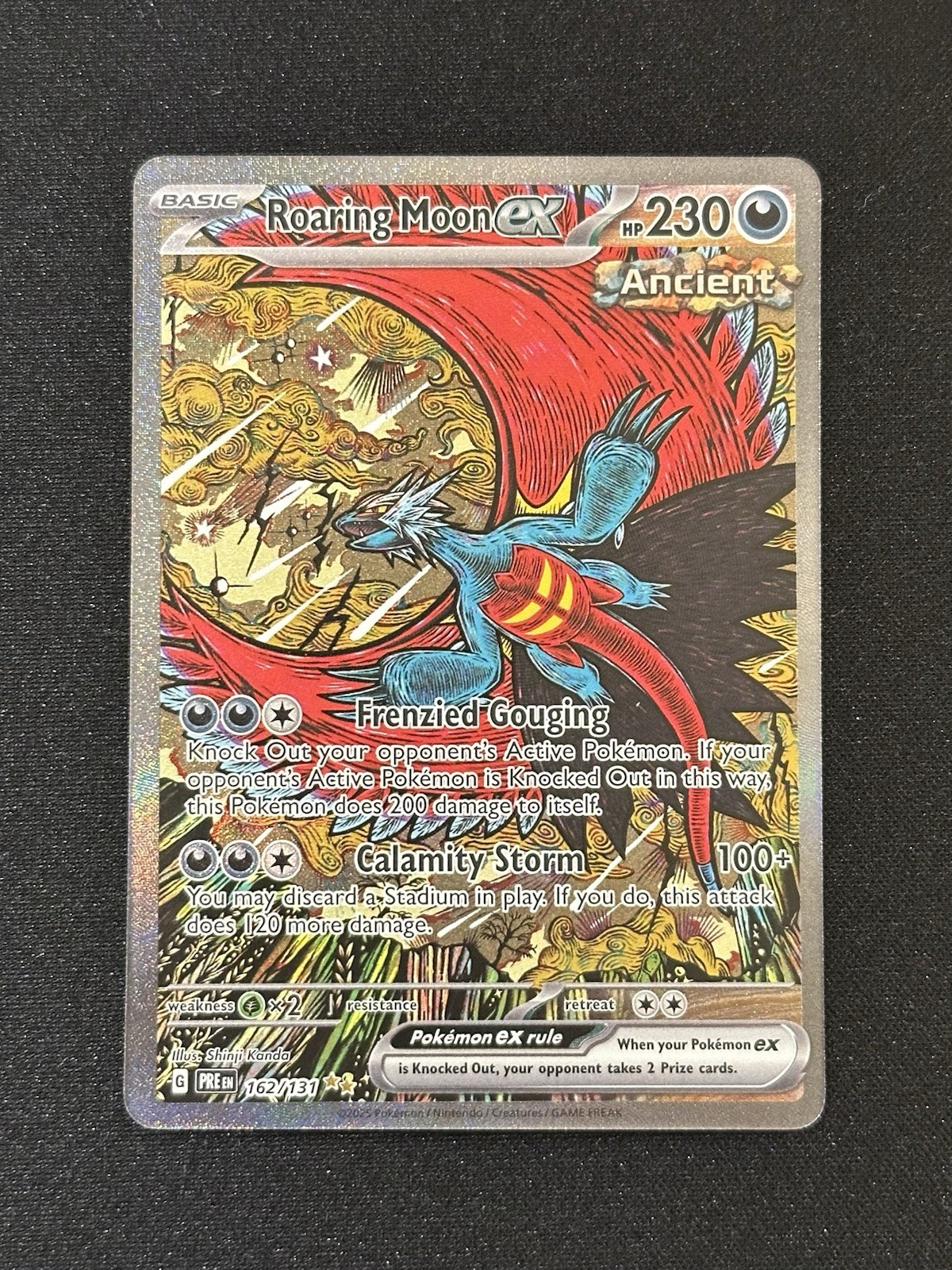 Pokemon Roaring Moon EX Prismatic Evolutions Card 162/131 SIR