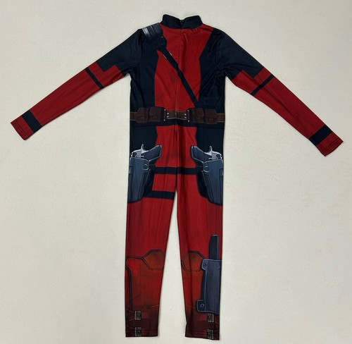 🍃Deadpool Cosplay Costume Boys Jumpsuit Superhero /XXL (55.1" -59.0" Height) - Picture 2 of 6