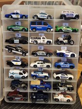 Hot Wheelsmatchbox Case 8 Police Suv Boat Car Van Helicopter
