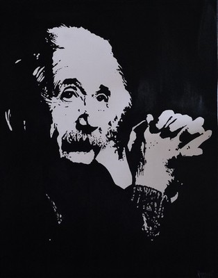 24x30 Portrait Painting Of Albert Einstein 