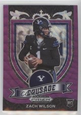 2021 Panini Prizm Draft Picks Crusade Purple Wave Prizm Zach Wilson #168 jd9