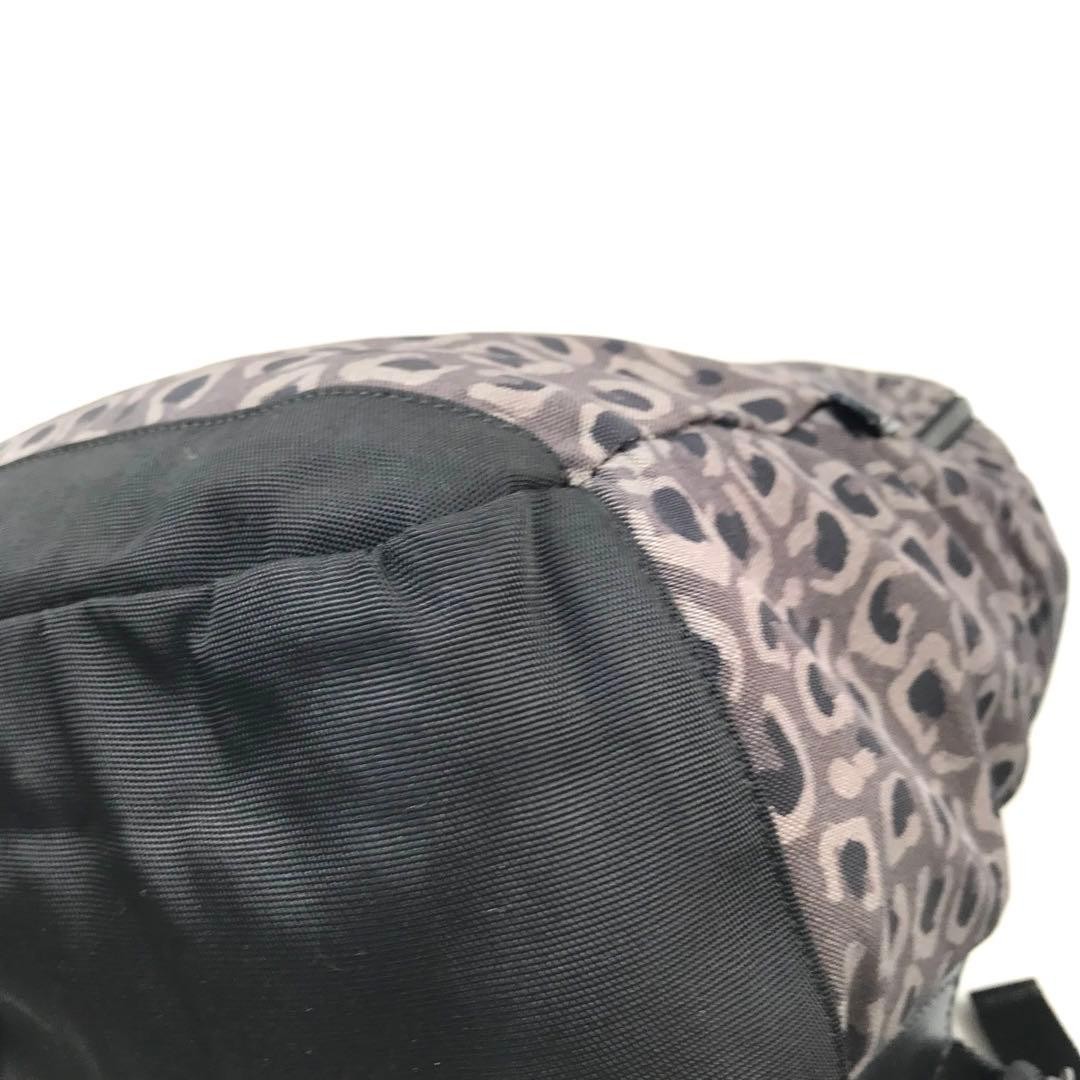 GUCCI Backpack Gray Leopard Print Adjustable Stra… - image 10