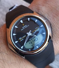 Orologio Casio WVA-104H Wave Ceptor NOS Full Set Analogico Digitale 