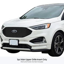 For Ford Edge 19-24 APG 1-Pc Black 8x6 mm Horizontal Billet Main Grille