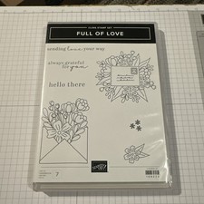 Stampin Up Full Of Love 7 Pc Rubber Stamp Set 159273 New