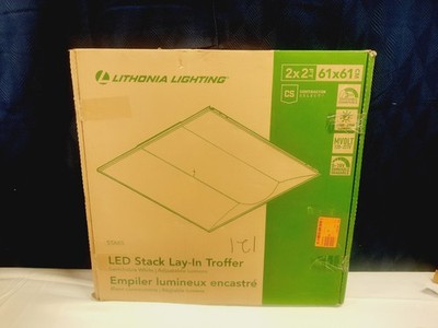 Lithonia Lighting Contractor Select STAKS 2 ft. x 2 ft. White LED Troffer