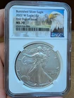 2022 W American Eagle NGC MS70 - Burnished - First Day of Issue