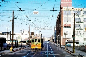 LAMTA-LATL. H-4 CAR #1441. Los Angeles (CA). Original Slide 1956.