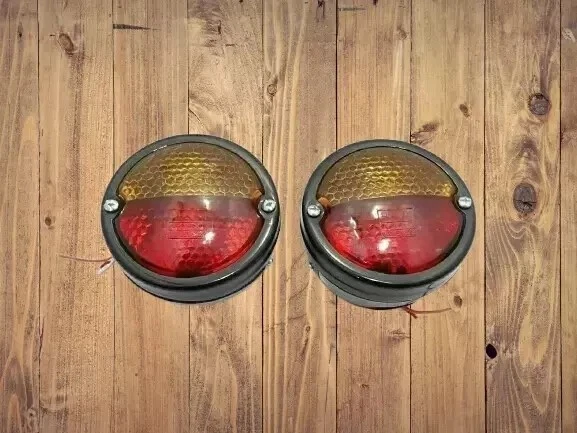 FIT FOR WILLYS FORD JEEP MB GPW M38 CJ2A CJ3A CJ3B TAIL BREAK MARKER LIGHT PAIR - Image 4 of 4