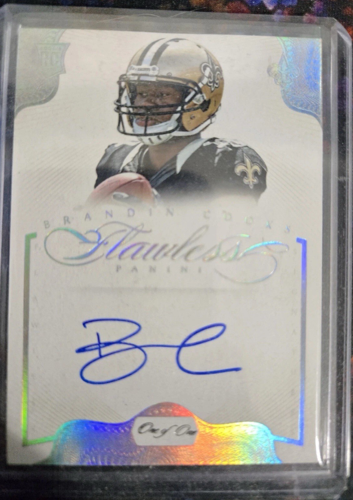 Brandin Cooks Panini Flawless Rookie Patches Autograph #7 Platinum 1/1