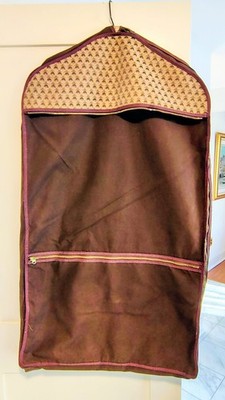 VTG Brooks Brothers Garment Bag Golden Fleece Print Travel Bag