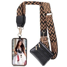 Clip and Go Strap for Phone with Wallet Crossbody, Phone Strap with Zippered ...