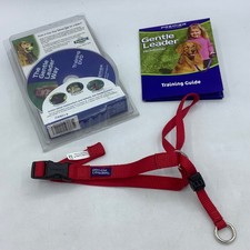 PetSafe Red Gentle Leader Headcollar Medium 25-60 lb No Pull Dog Training DVD