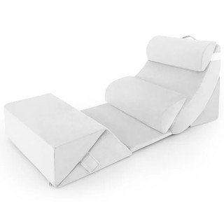 7 PCS Adjustable Support Pillow Set Bed Wedge Pillows Triangle Sit up Pillow