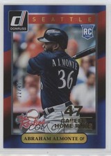 2014 Panini Donruss The Rookies Gold Career Stat Line 12/47 Abraham Almonte 0v0
