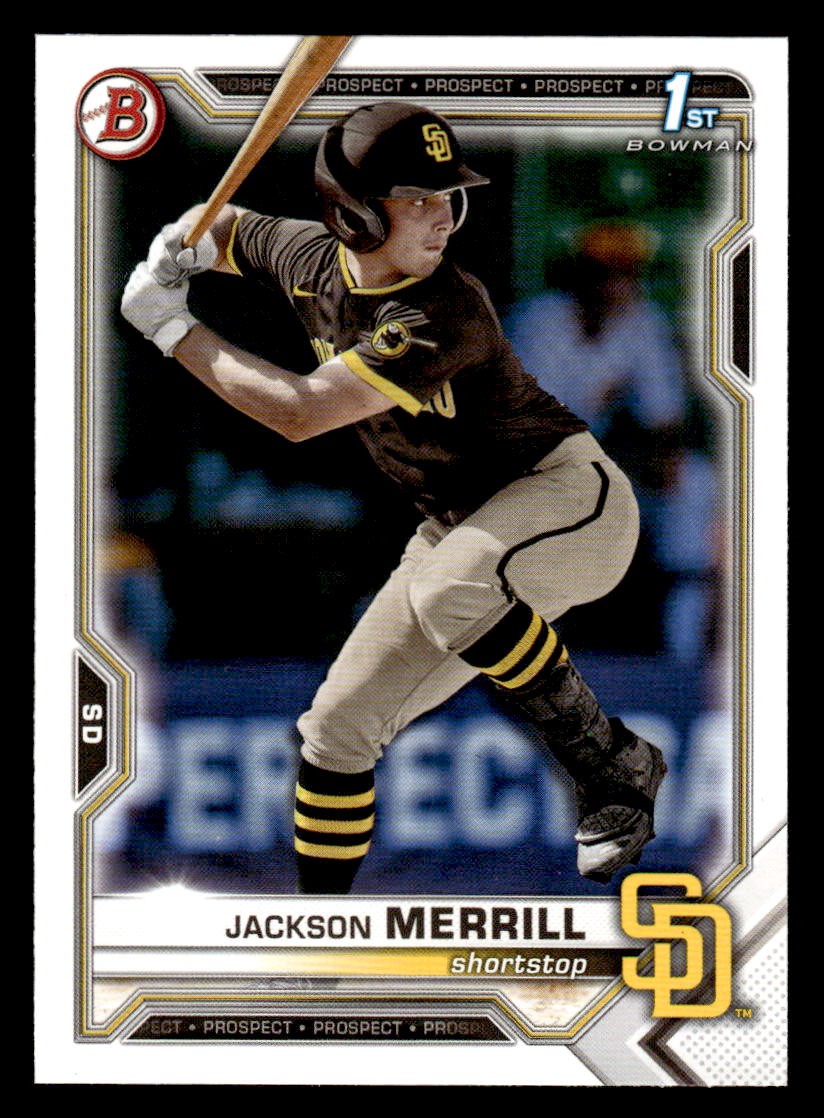 2021 Bowman Draft #BD-119 Jackson Merrill 1st PADRES