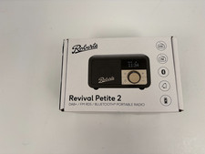Roberts Revival Petite 2 DAB/FM Portable Radio 20 Presets Black  #605300