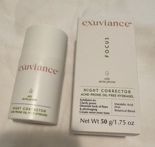 Focus Exuviance Night Corrector Acne Prone Skin Oil-Free HydraGel 1.75 oz