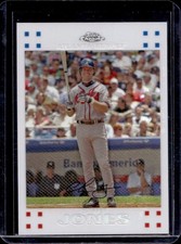 2007 Topps Chrome Chipper Jones White Refractor #/660 Braves